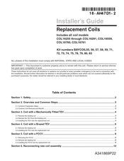 Trane COL16255 Installer's Manual