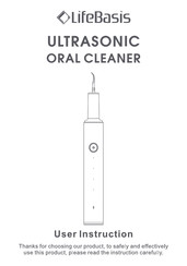LifeBasis Ultrasonic Oral Cleaner User Instruction