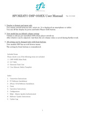 SFORZATO DSP-050EX User Manual