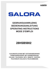 Salora 28HSB5002 Operating Instructions Manual