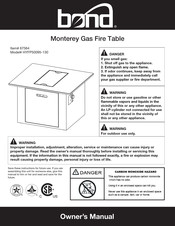 Bond Monterey Owner's Manual