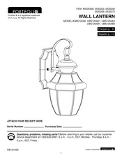Portfolio LWS1204A2 Installation Manual
