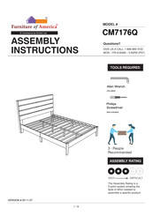 Furniture of America CM7176Q Assembly Instructions Manual