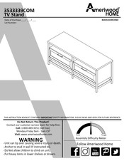 Ameriwood HOME 3533339COM Assembly Instructions Manual