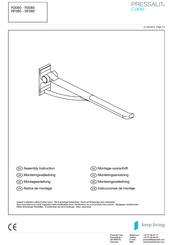 Pressalit Care RF085 Assembly Instruction Manual
