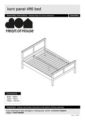 Heart Of House Kent 554/2903 Assembly Instructions Manual