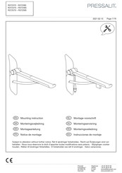 Pressalit R372370 Mounting Instruction