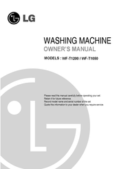 LG WF-T1200 Owner's Manual
