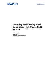 Nokia Flexi Zone Micro High Power 2x20 W BTS Manual