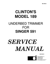 CLINTON INDUSTRIES 189 Service Manual