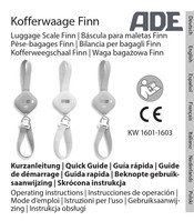 ADE KW 1601 Operating Instructions Manual