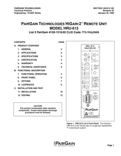 PairGain 150-1218-02 Manual