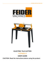 Feider Machines FCPR852-A Original Instructions Manual