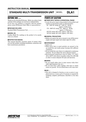 M-system DLA1 Instruction Manual