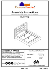 Furniture of America Cayla CM7779Q Assembly Instructions Manual