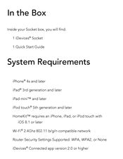 iDevices SOCKET Manual