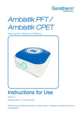 GERATHERM Ambistik PFT Instructions For Use Manual