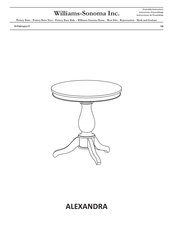 Williams-Sonoma ALEXANDRA Assembly Instructions Manual