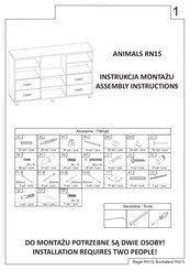 Happy Babies ANIMALS RN15 Assembly Instructions Manual