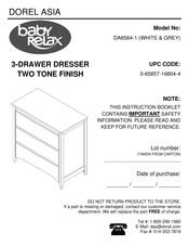 Dorel Asia Baby Relax DA6564-1 Instruction Booklet