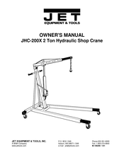 Jet JHC-200X Owner's Manual