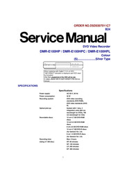 Panasonic DMR-E100HPL Service Manual