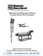 SPX Waukesha Cherry-Burrell Votator II 6 x 72 Operation And Maintenance Manual