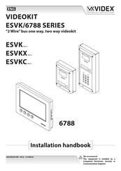 Videx ESVKX 6788 Installation Handbook
