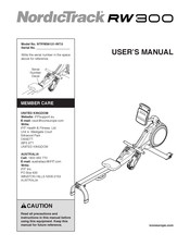 Nordictrack NTRW39121-INT.0 Manuals | ManualsLib