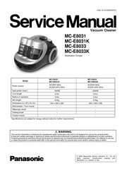 Panasonic MC-E8033K Service Manual