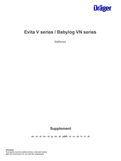 Dräger Evita V Series Manual
