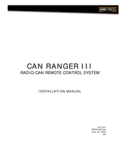 KAR-TECH CAN RANGER III Installation Manual