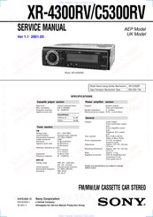 Sony XR-5300R Service Manual