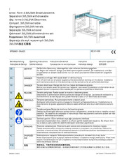 Siemens 3VL/3VA Operating Instructions Manual