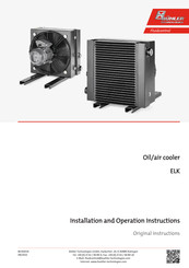 Buhler ELK100-50/60Hz Installation And Operation Instruction Manual