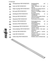 Mafell F160 Fitting Instructions Manual