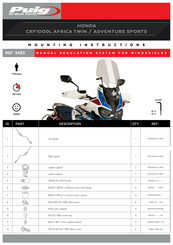 PUIG 3493 Mounting Instructions