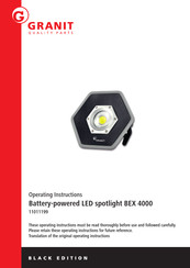 Granit BEX 4000 Operating Instructions Manual