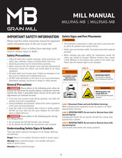 MoreBeer MILL91AS-MB Manual