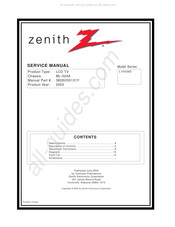 Zenith L15V26D Service Manual