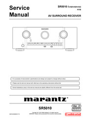 Marantz SR5010/K1B Manuals | ManualsLib