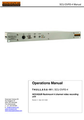 Novasub THALLASA-R1 Operation Manual