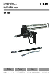 MATO DF 500 Operating Manual