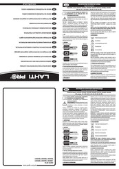 Lahti Pro L40303 Series User Instructions