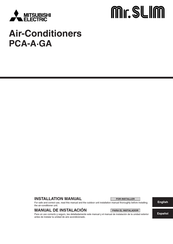 Mitsubishi Electric Mr. SLIM PCA-AA42GA Installation Manual