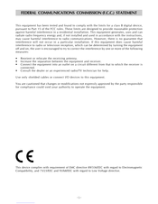 CTX VL510 Operating Instructions Manual