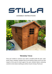 STILLA Bromley 6x12 Assembly Instructions Manual