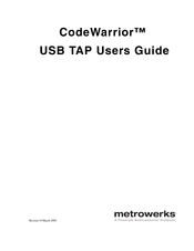 Freescale Semiconductor metrowerks CodeWarrior User Manual