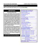 Nortek S6BF-030 Series Installation Instructions Manual