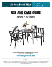 PHI VILLA THD5-119-3501 Use And Care Manual